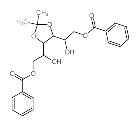 [2-[5-(2-benzoyloxy-1-hydroxy-ethyl)-2,2-dimethyl-1,3-dioxolan-4-yl]-2-hydroxy-ethyl] benzoate结构式