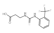 3-([[2-(三氟甲基)苯胺]氨基甲酰硫代]氨基)丙酸结构式