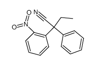 2-(2-Nitro-phenyl)-2-phenyl-butyronitrile结构式