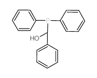 Benzenemethanol, .α.-(diphenylphosphino)- (en) Structure