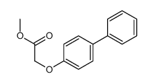 methyl 2-(4-phenylphenoxy)acetate结构式