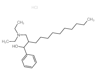 Benzenemethanol, a-[1-[(diethylamino)methyl]undecyl]-,hydrochloride (1:1) Structure
