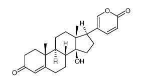14-Hydroxy-3-oxobufa-4,20,22-trienolide Structure