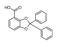 2,2-diphenyl-1,3-benzodioxole-4-carboxylic acid结构式