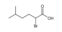 2-bromo-5-methyl-hexanoic acid结构式