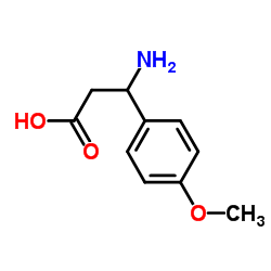 3-Amino-3-(4-methoxyphenyl)propanoic acid Structure