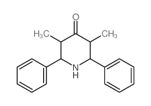 4-Piperidinone,3,5-dimethyl-2,6-diphenyl- Structure