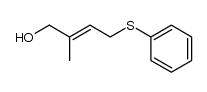 (E)-4-hydroxy-3-methyl-2-butenyl phenyl sulfide Structure