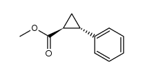 rel-(1R*,2R*)-2-Phenylcyclopropane-1-carboxylic acid methyl ester结构式