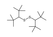 2,2,4,4-tetramethyl-3-(2,2,4,4-tetramethylpentan-3-yldisulfanyl)pentane Structure