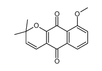 9-methoxy-2,2-dimethylbenzo[g]chromene-5,10-dione结构式