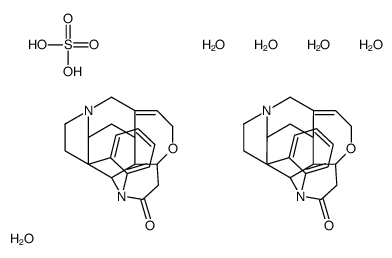 Strychnine sulfate,pentahydrate结构式