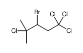 3-bromo-1,1,1,4-tetrachloro-4-methylpentane Structure