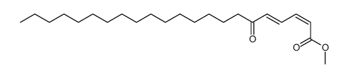 (2Z,4E)-6-Oxo-docosa-2,4-dienoic acid methyl ester结构式