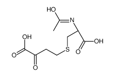 (R)-4-(2-acetamido-2-carboxyethylthio)-2-oxobutanoic acid Structure