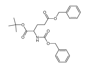 N-benzyloxycarbonyl-glutamic acid 5-benzyl ester 1-tert-butyl ester结构式
