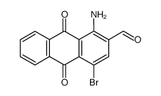1-amino-4-bromo-9,10-dioxo-9,10-dihydroanthracene-2-carbaldehyde Structure