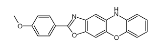 2-(4-methoxyphenyl)-5H-[1,3]oxazolo[4,5-b]phenoxazine结构式