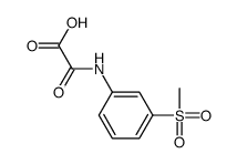 2-(3-methylsulfonylanilino)-2-oxoacetic acid Structure