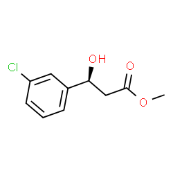 Methyl (3S)-3-(3-chlorophenyl)-3-hydroxypropanoate结构式