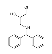 1-(二苯甲基氨基)-3-氯丙烷-2-醇结构式
