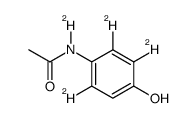 醋氨酚-D4结构式