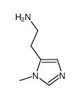 2-(3-methylimidazol-4-yl)ethanamine结构式