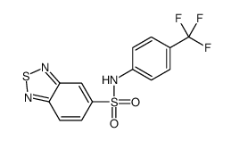 N-[4-(trifluoromethyl)phenyl]-2,1,3-benzothiadiazole-5-sulfonamide Structure