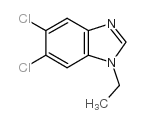 5,6-二氯-1-乙基-1H-苯并咪唑结构式