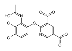 N-[2,3-dichloro-6-(3,5-dinitropyridin-2-yl)sulfanylphenyl]acetamide结构式