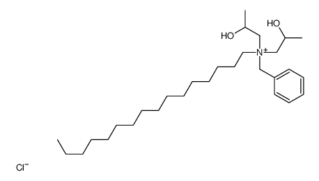 benzyl(hexadecyl)bis(2-hydroxypropyl)ammonium chloride结构式