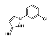 3-氨基-1-(3-氯苯基)吡唑结构式