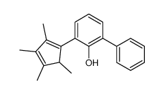 2-phenyl-6-(2,3,4,5-tetramethylcyclopenta-1,3-dien-1-yl)phenol Structure
