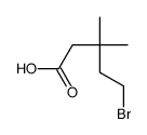5-bromo-3,3-dimethylpentanoic acid Structure