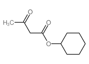 Butanoic acid, 3-oxo-,cyclohexyl ester Structure