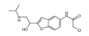 2-chloro-N-[2-[1-hydroxy-2-(propan-2-ylamino)ethyl]-1-benzofuran-5-yl]acetamide Structure