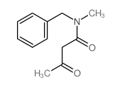N-benzyl-N-methyl-3-oxo-butanamide Structure