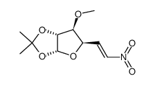 (3aR,5R,6S,6aR)-6-methoxy-2,2-dimethyl-5-((E)-2-nitrovinyl)tetrahydrofuro[2,3-d][1,3]dioxole结构式