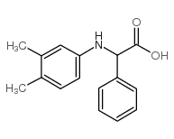 (3,4-二甲基苯氨基)苯乙酸结构式