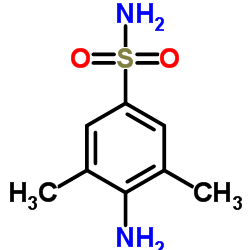 4-氨基-3,5-二甲基-苯磺酰胺结构式