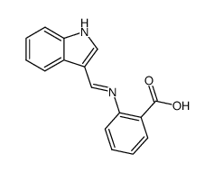 N-indol-3-ylmethylen-anthranilic acid结构式