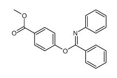 4-(N-phenyl-benzimidoyloxy)-benzoic acid methyl ester结构式