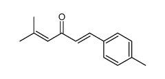 (E)-1-(4-methylphenyl)-3-oxo-5-methyl-1,4-hexadiene结构式