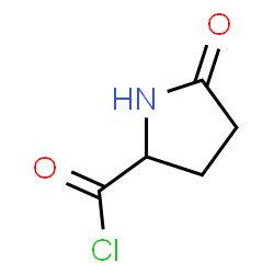2-Pyrrolidinecarbonyl chloride, 5-oxo-, (2S)- (9CI)结构式
