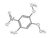 3,4-二甲氧基-6-硝基甲苯结构式