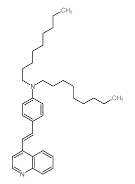 N-nonyl-N-[4-(2-quinolin-4-ylethenyl)phenyl]nonan-1-amine结构式