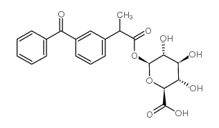 (±)-Ketoprofen glucuronide结构式