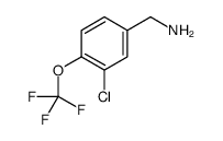 (3-CHLORO-4-(TRIFLUOROMETHOXY)PHENYL)METHANAMINE Structure