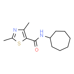 5-Thiazolecarboxamide,N-cycloheptyl-2,4-dimethyl-(9CI)结构式