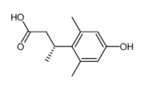 Benzenepropanoic acid, 4-hydroxy-ba,2,6-trimethyl-, (baR)- (9CI) Structure